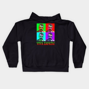 Pop Art - Emiliano Zapata - Viva Zapata! Kids Hoodie